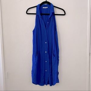 Ava Sky Fighting Eel Sleeveless shirt dress XS